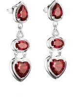 Thomas Sabo H2341-051-10 Ohrringe Herz Granatrot Elyndra 34,0 Mm Damen