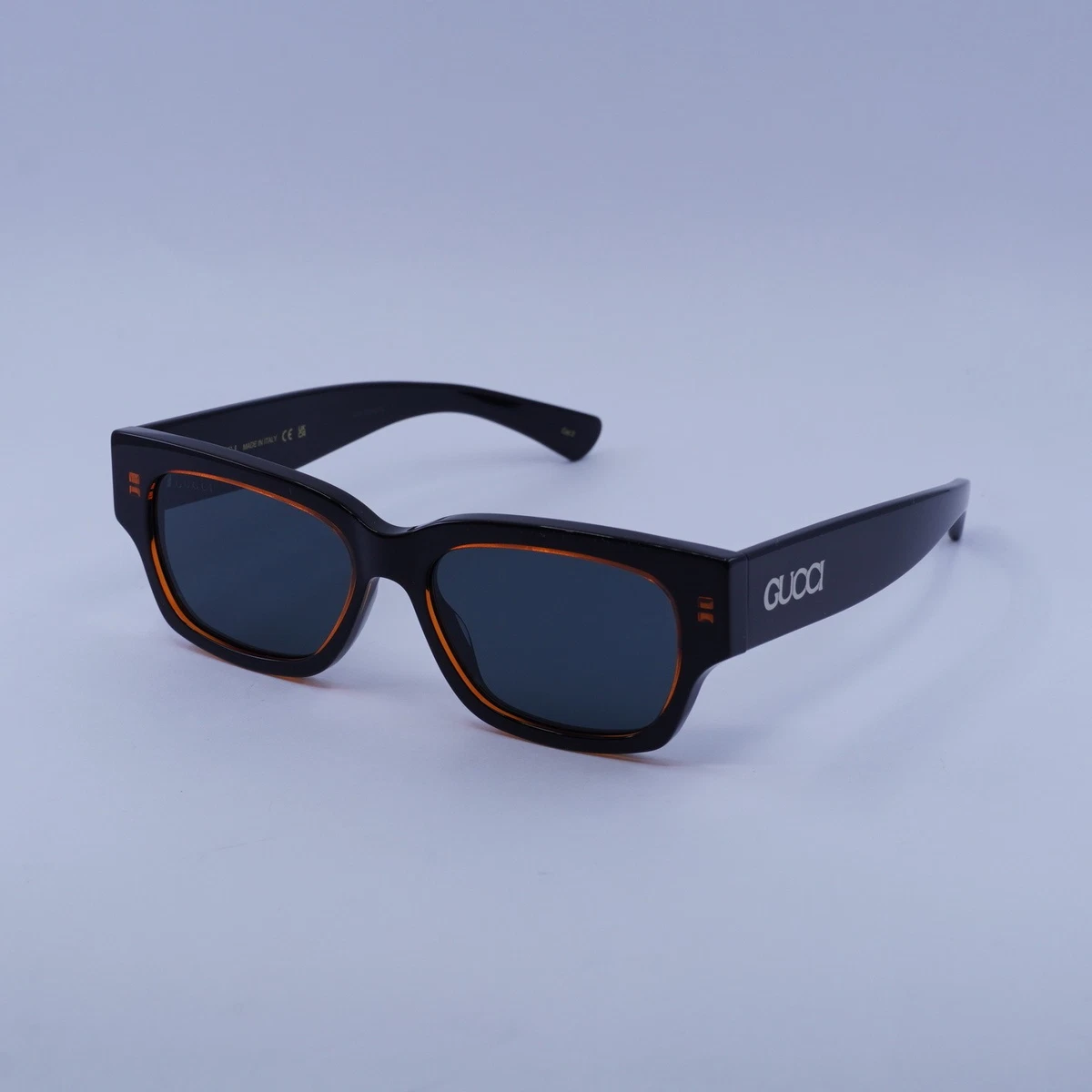 New Gucci GG1794S 003 Shiny Bilayer Transparent Orange/Black  display picture 3