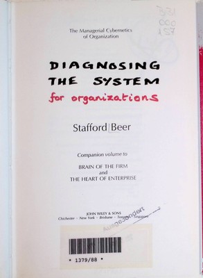 Diagnosing the System for Organizations Managerial Cybernetics of Organization B