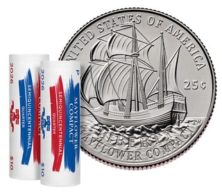 Semiquincentennial Quarters 2026 Mayflower Compact 26SQRA PD