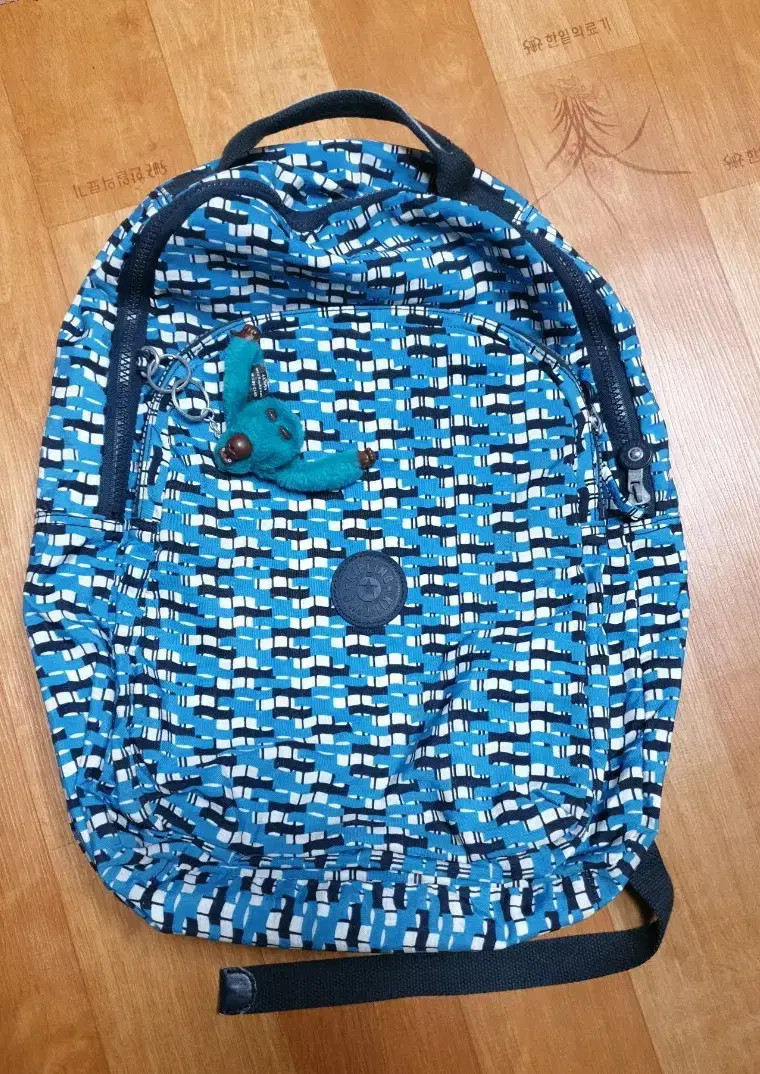 Kipling Kipling backpack with bloo pattern monkey… - image 1