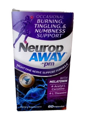 Neurop Away PM Nighttime Nerve Support - 60 Capsules exp 6/2028^