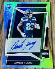 2022 Rookies & Stars Dareke Young Auto Silver /299 RC Rookie Card SEAHAWKS