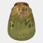 Roseville Blackberry 1932 Vintage Art Pottery Green Bee Hive Ceramic Vase 569-5