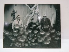 4+1/4 X 5+1/2 INCH GLASS FISHING FLOAT POST CARD BEACHCOMBING