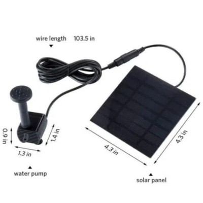   Powered Floating Water Fountain   Bath water Pump Garden Patio Outdoor *rr