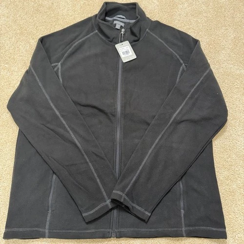 NWT Trimark Mens Size XL Black Full Zip Jacket Rixford Polyfleece Pocketed image 2