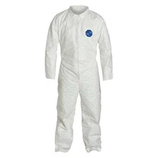 Dupont Ty120swhxl0025nf Disposable Coverallss, Collared Coverall, Xl, Tyvek R 
