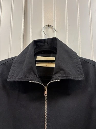 Our Legacy Black Work Twill Harrington Bomber Zip Jacket Riri Size 46 US Small image 4
