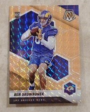 Ben Skowronek RC 2021 Mosaic OrangeFluorescent Prizm 08/25 Los Angeles Rams #399