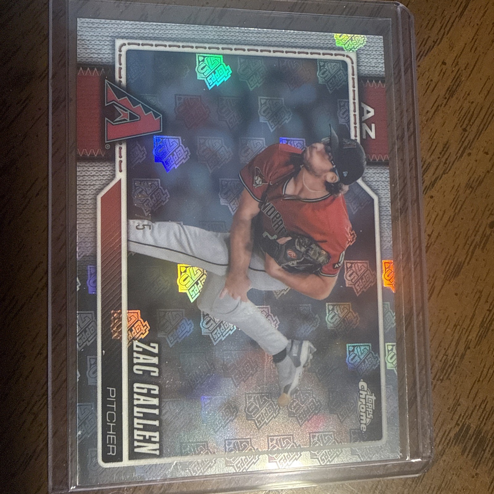 2026 Topps Chrome Zac Gallen Arizona Diamondbacks   /75 MLB Topps Logo Refractor