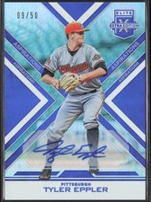 Tyler Eppler 2016 Elite Extra Edition Auto Aspirations Blue #122 /50 Pirates