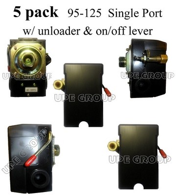 5 Pack Pressure control switch valve air compressor 95-125 single port 5 PACK L1