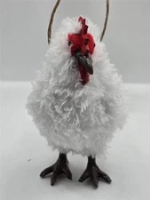 New Faux Fur Chicken Hen Christmas Tree Ornament Furry Holiday Decoration Gift