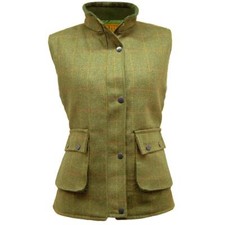 Ladies GAME Light Derby Tweed Shooting Gilet | Bodywarmer