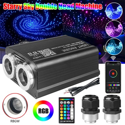 RGBW Car Roof Ceiling Headliner Star Light APP Control 1200X Twinkle Fiber Optic