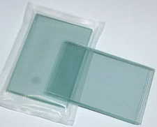 Pack of 5 Large Blank Microscope Slides 50 x 75 mm 2" x 3" Clear Glass Plate