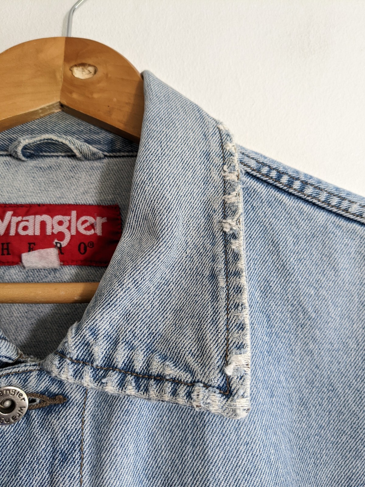Veste En Denim Vintage Wrangler Hero Pour Homme, Taille M – Style Jean Jacket Rétro