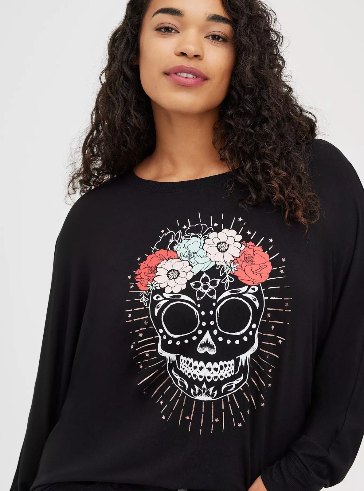 Torrid Dolman Tee - Super Soft Skull Deep Black Size 2X