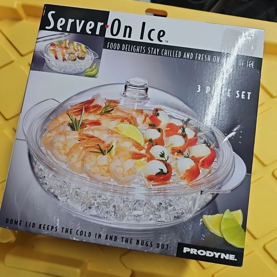 Servidor Giratorio Grande Prodyne Appetizers On Ice O Servidor Chip & Dip Nuevo en Caja Foto 2 de 4