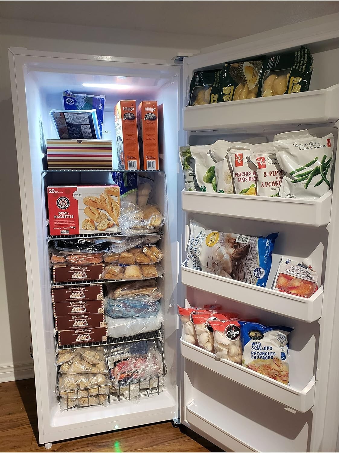 SMAD 13.8cu.ft Dual Mode Digital Control Convertible Uprigh Freezer/Refrigerator