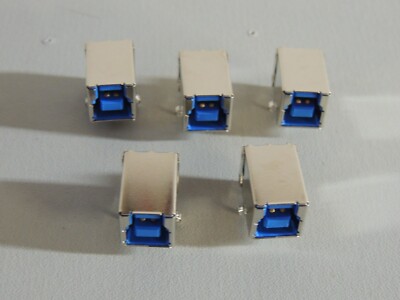 5pk USB 3.1 Type-B Replacement Jack Part for Scanner Printer PCB R/A Mount