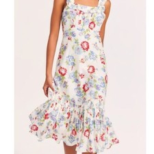 LoveShackFancy floral midi Dress
