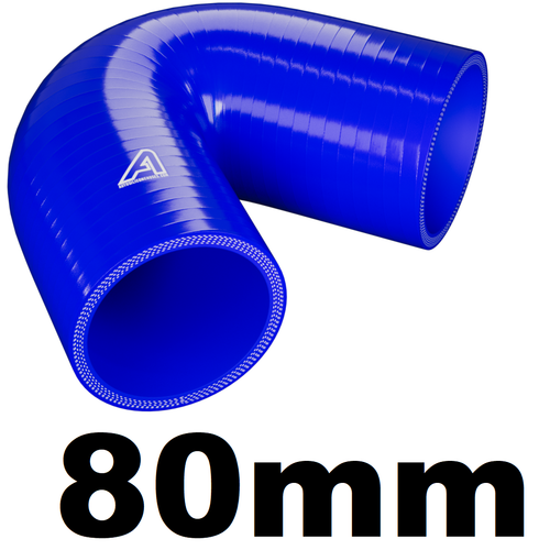 Aluminium Universal Alloy Intercooler Pipe Elbow & Blue Silicone Hose Pipework - Picture 203 of 244