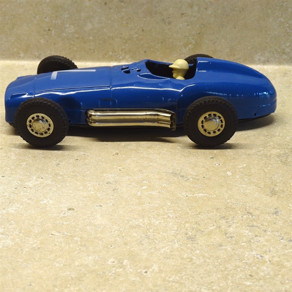 Vintage Line Mar Marx Tin Friction Race Car, Open Wheel Friction With Driver