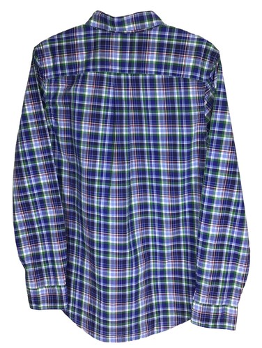 Ralph Lauren Blue Label Shirt Youth Boys XL Cotton Plaid Long Sleeve Button Down - Picture 3 of 10