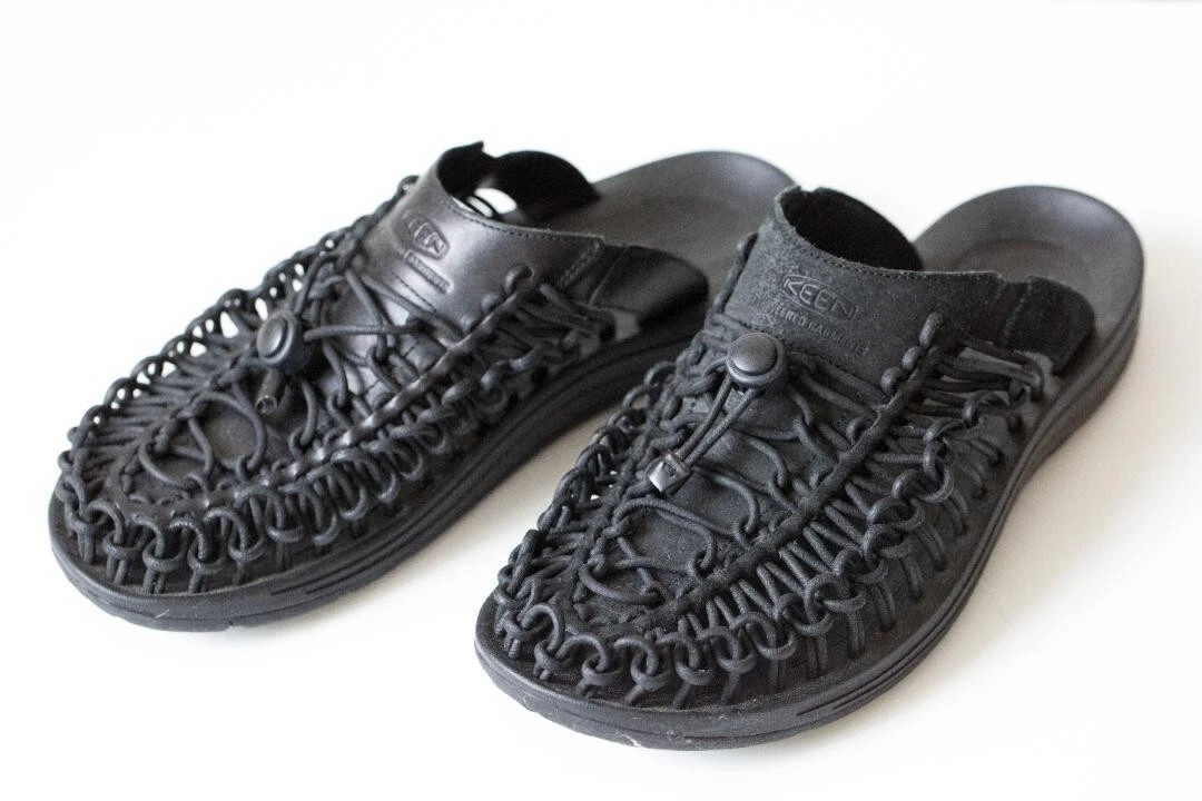 KEEN x ENGINEERED GARMENTS Uneek Premium Leather Slide Sandals | eBay