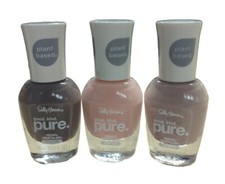 Sally Hansen Lot Of 3 Good Kind Pure Vegan Nail Polish - Multiple Colors