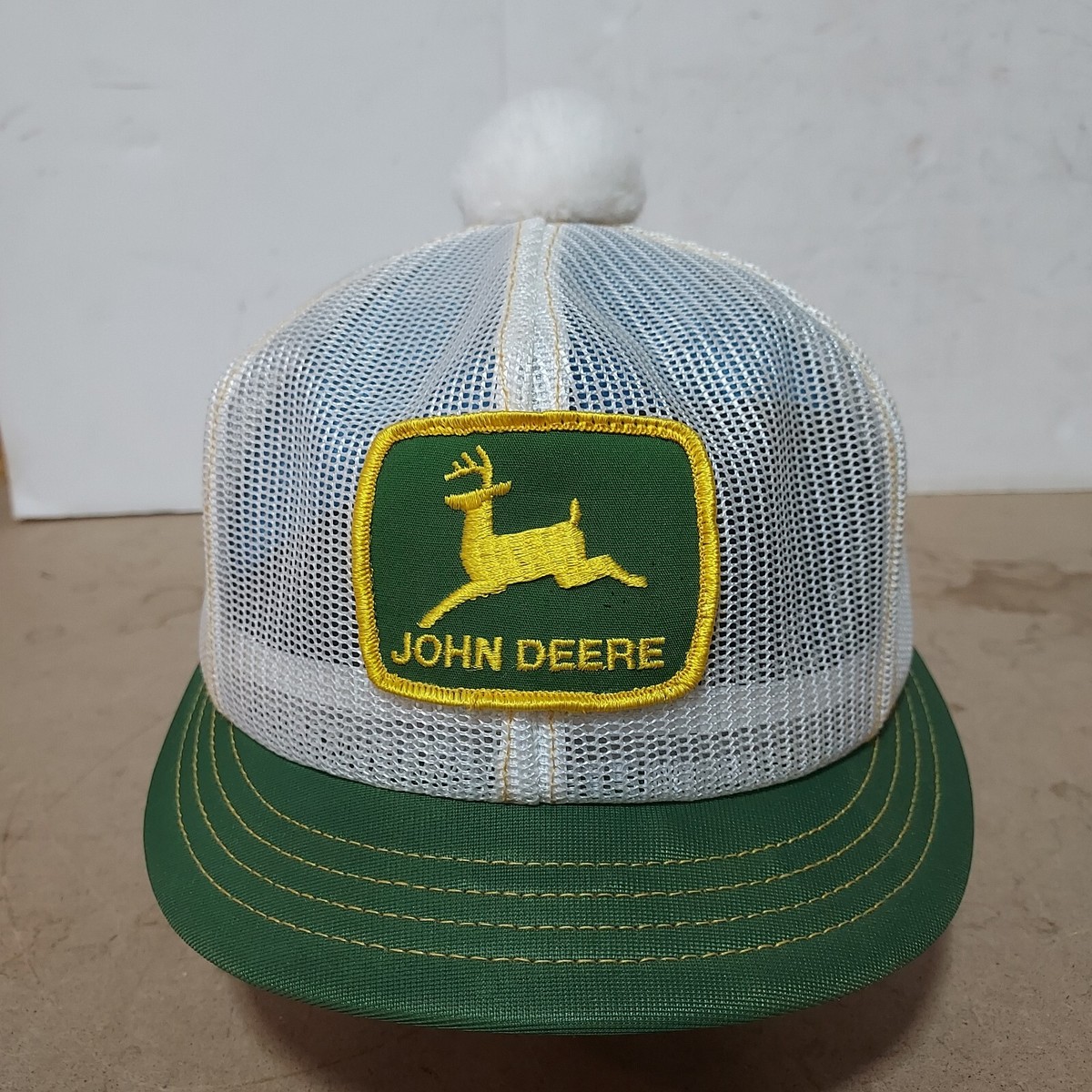 Vintage John Deere Louisville Mfg Mesh Snapback Trucker Hat Cap
