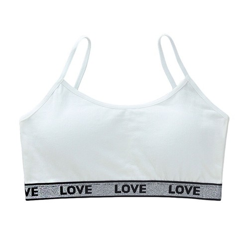 4 Pack Girls Cotton Crop Bra Tops Mixed Colours Back School Puberty Teenage - Picture 10 of 13