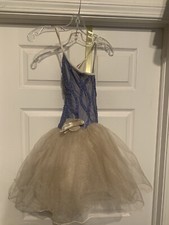 Weissman Blue  Yellow Tutu Dance Costume Child Size Medium