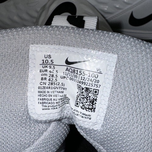 Nike Force Savage Varsity 2 White Black Football Cleats Size 10.5 AQ8155-100 New - Picture 6 of 6