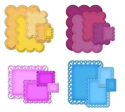 Stanzschablone Rectangles, Vierecke Rechtecke, Spellbinders Nestabilities