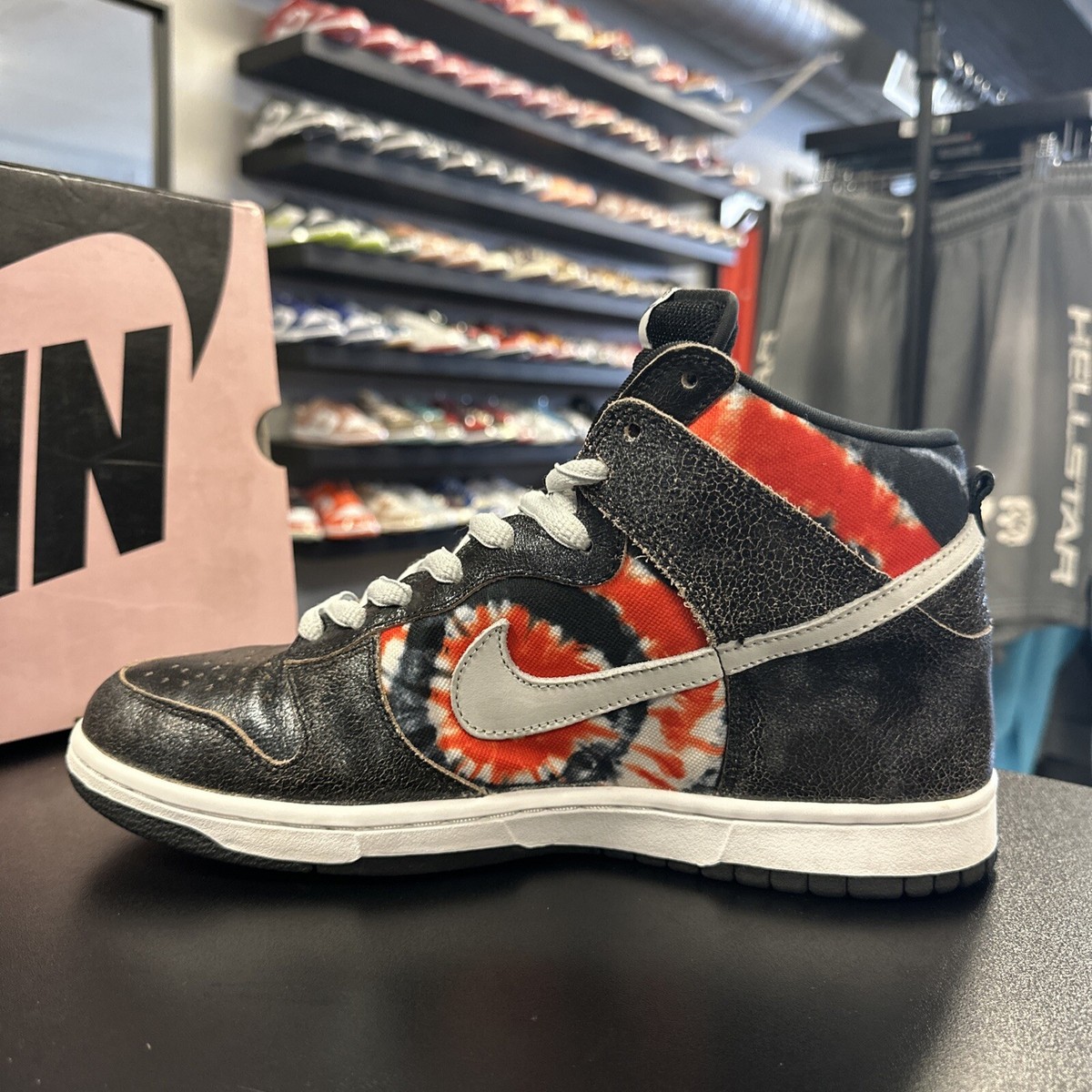 305050 102 Nike HUF x Dunk Pro SB High TieDye 2004 Size 11 WORN