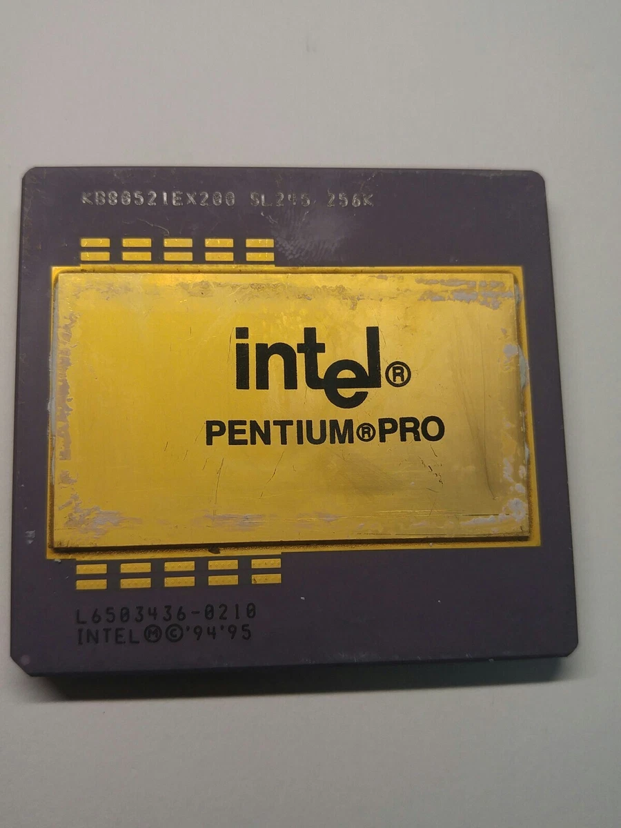 Intel Pentium Pro Computer Processors (CPUs) 200 MHz Bus Speed for