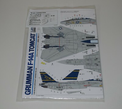 TAMIYA F-14A TOMCAT LATE 61122  PARTS  DECAL SET+MASK+PLACEMENT GUIDE 1/48