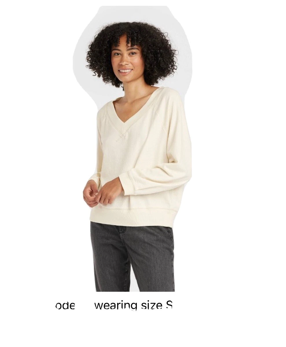 Cream color sweatshirt sale