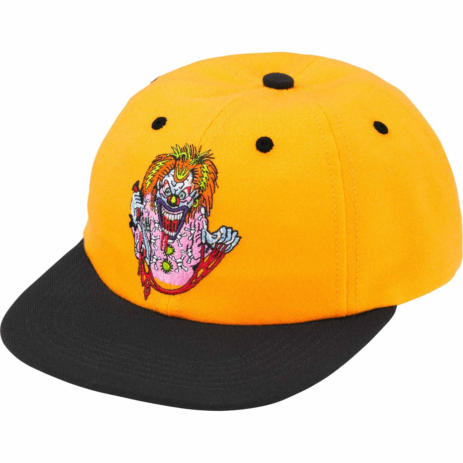 Casquette chapeau clown suprême 6 panneaux   Jaune   SS24 neuve authentique