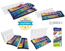 Pelikan Farbkasten K12 oder K24 Wasserfarbe Deckfarbkasten Tuschkasten Malkasten