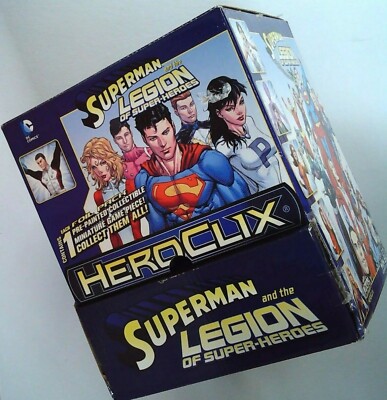 DC HeroClix Miniatures Superman & Legion Of Super-Heroes Gravity Feed Box Of 24