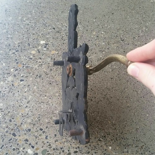 Vintage Cast Iron Trivet Grape Cluster Design w/ Removable Towel Bar Hanger Rack - Picture 10 of 10