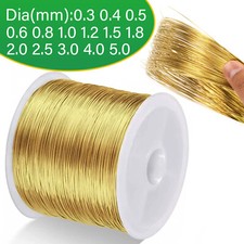 Bare Brass Wire Solid Brass Round Spool/Coil Dia 0.3mm 0.4mm 0.5mm 0.6mm to 5mm