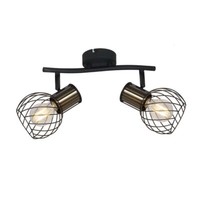 Decken Spot Lampe Strahler Leuchte Schwarz-Gold Beleuchtung Wohn Schlaf Zimmer
