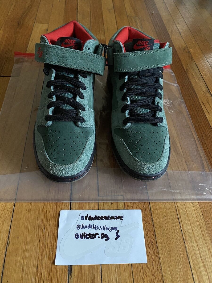 Nike Sb SAMPLE Dunk Mid Nori Snakeskin 1/12 314383-300 PROMO Nike Sb SAMPLE Dunk Mid Nori Snakeskin 1/12 314383-300 PROMO