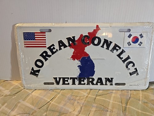 (NICHT PERFEKT) KOREANISCHER KONFLIKTVETERAN METALL AUTOSCHILD NUMMERNSCHILD - Bild 6 von 6
