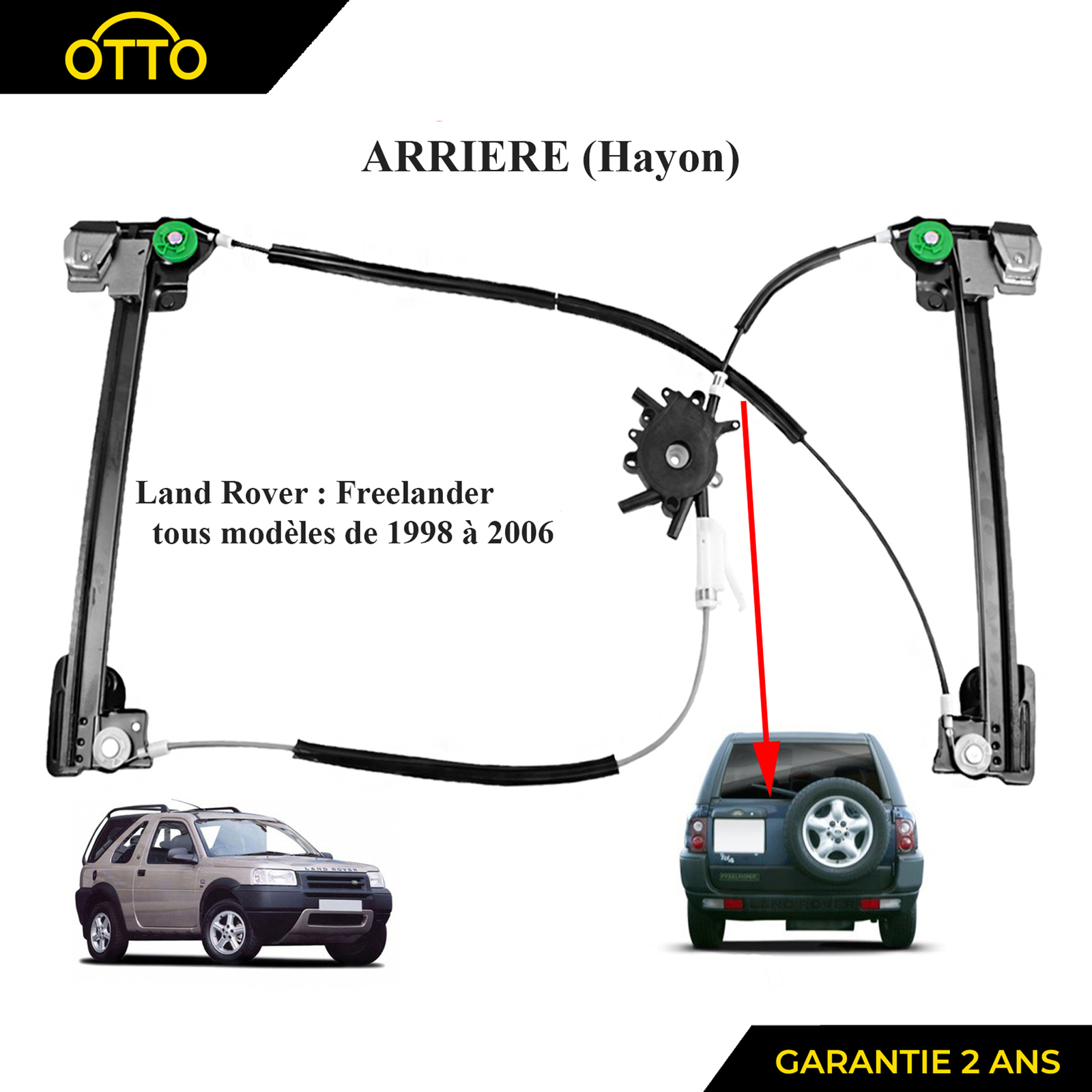 Lève-vitre de hayon Land Rover Freelander 1, retrouvez l'accès facile au coffre pour vos voyages
